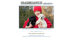 Desktop Screenshot of hadrianuslabradors.hu