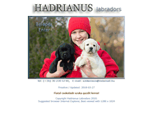 Tablet Screenshot of hadrianuslabradors.hu